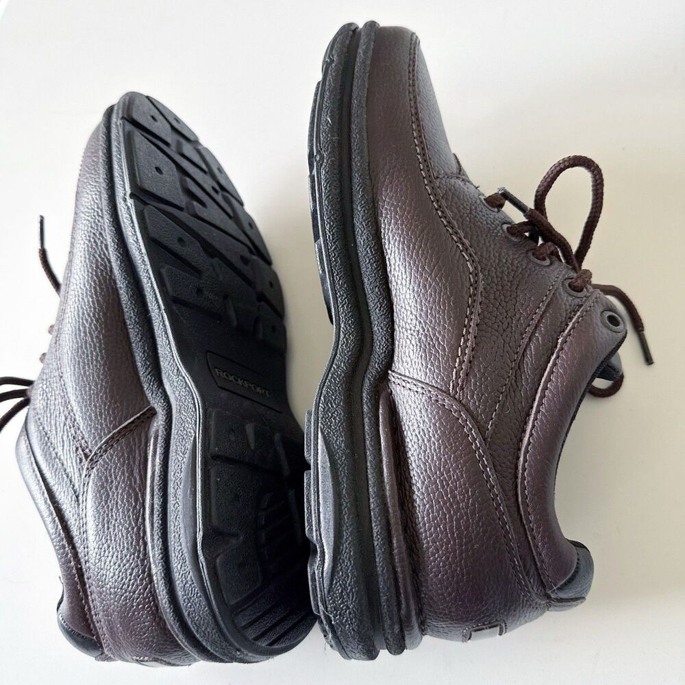 Rockport World Tour Classic Men's 7W Wide Leather Sneakers Comfort Walking Shoes - Picture 7 of 15
